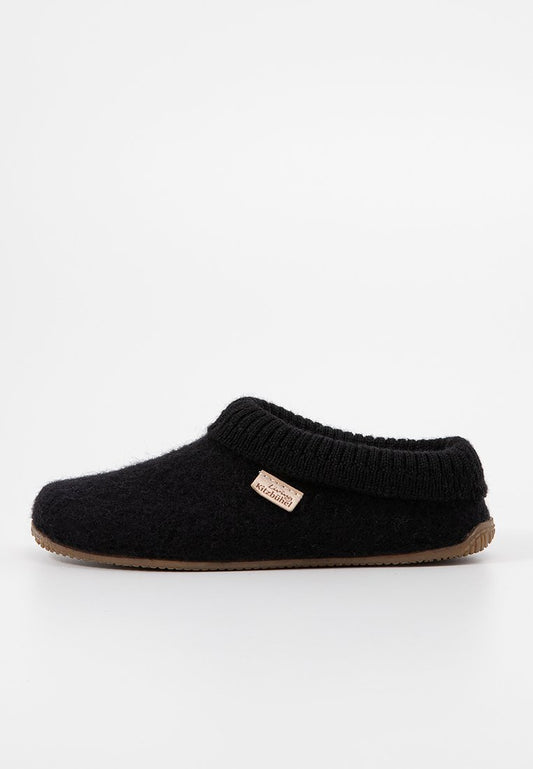 Living Kitzbühel Slipper with Knitted Cuff Black (ZZO2T3D07-Q00) Women