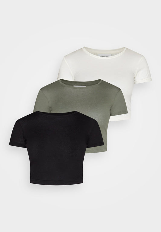Weekday Fit t shirt 3 Pack White (WEB21D0CB-A11) Women