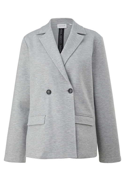 comma casual identity Blazer Viskosestretch Mottled Light Grey (C1E21G05P-C11) Women