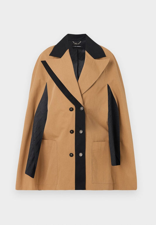 Karl Lagerfeld Fashion Trench Cape Nougat (A3W150141LG) Women