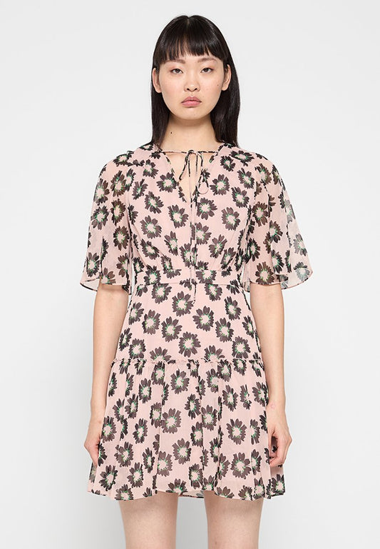 WMD-LUCIEEY-Fit and Flare Tiered Mini Dress Women