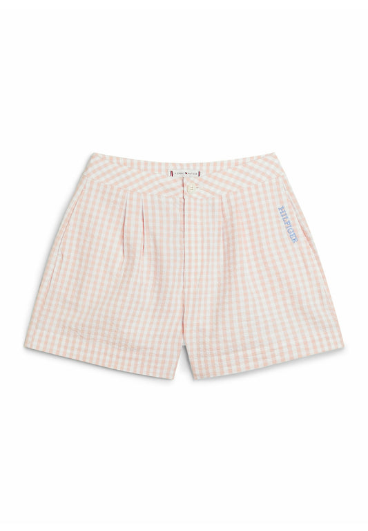 Tommy Hilfiger Gingham Check Chino Shorts Girls