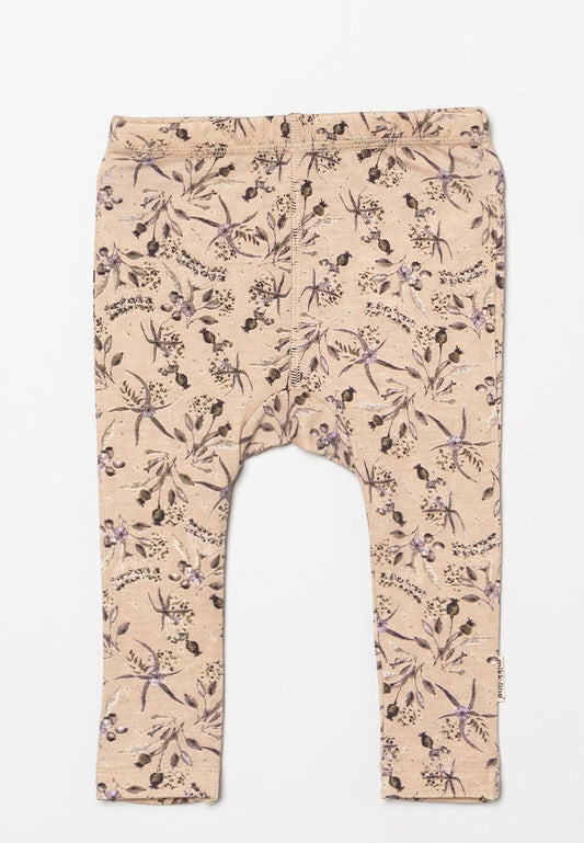 mikk-line Wool/Bamboo Legging AOP Beige (ZZO2N9J67-B00) Kids