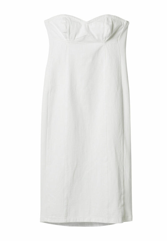 Desigual Slim denim midi dress White (DE121C16U-A11) Women