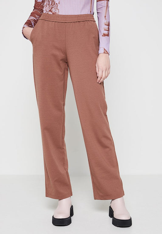 Vero Moda VMMINEA MR STRAIGHT PANT LT Brown (ZZO1TKN02-O00) Women