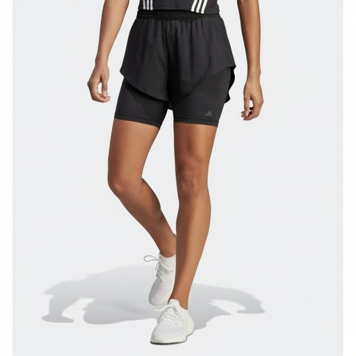 Adidas HIIT Two-in-One Training Shorts Black, Women