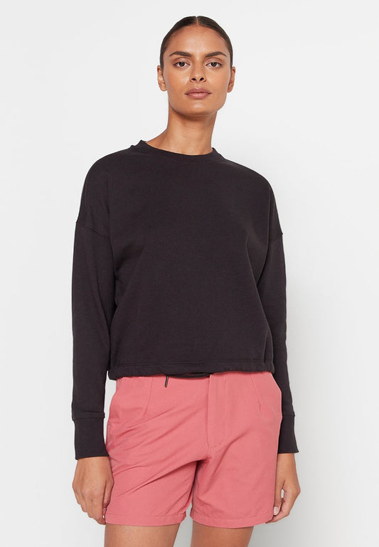 Calvin Klein Golf SALON CROPPED SWEATSHIRT Black (ZZO27FD11-Q00) Women