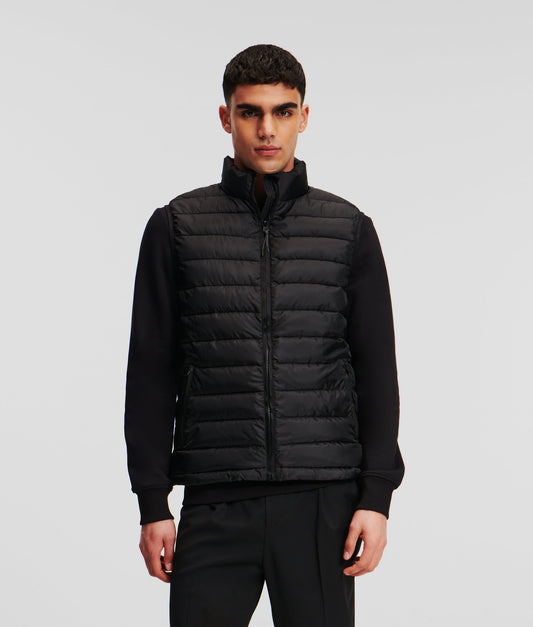 Karl Lagerfeld Lightweight Quilted Vest Black (A1M15001999) Men
