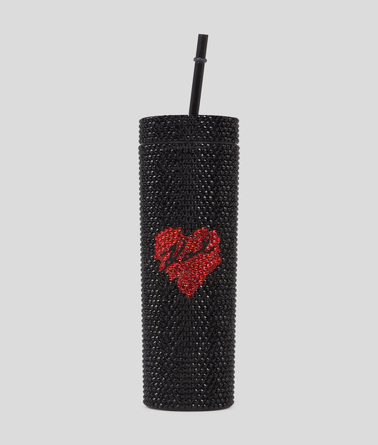 Karl Lagerfeld K/Heart Rh Water Bottle Black (A1W42018999) Women