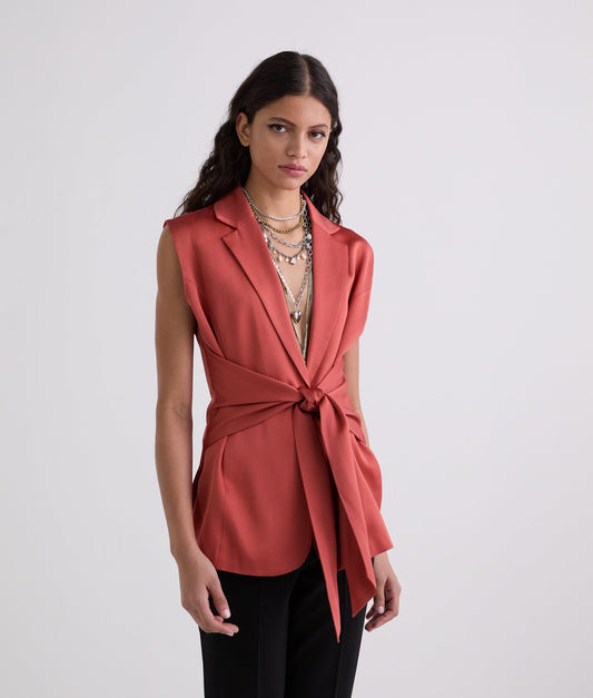 Karl Lagerfeld Fluid Wrap Gilet (A3W14043) Women