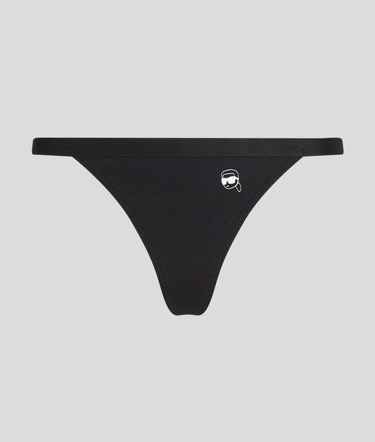Karl Lagerfeld Ikon Rib Thong Black (A3W47024999) Women
