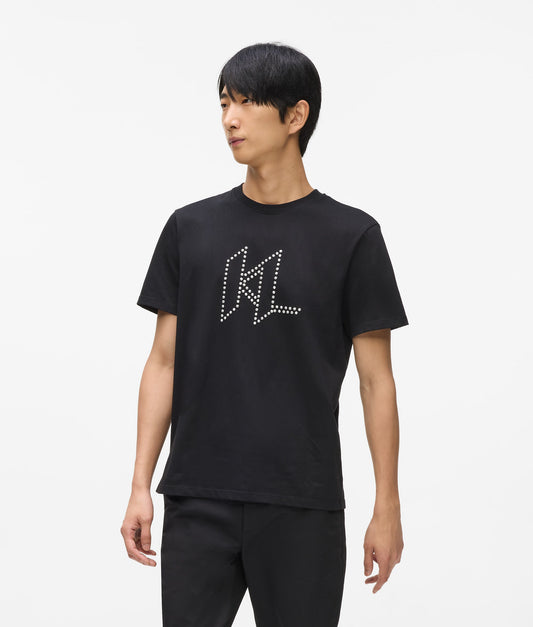 Karl Lagerfeld Karl Dna Studded T-Shirt Black (B1M17018999) Men