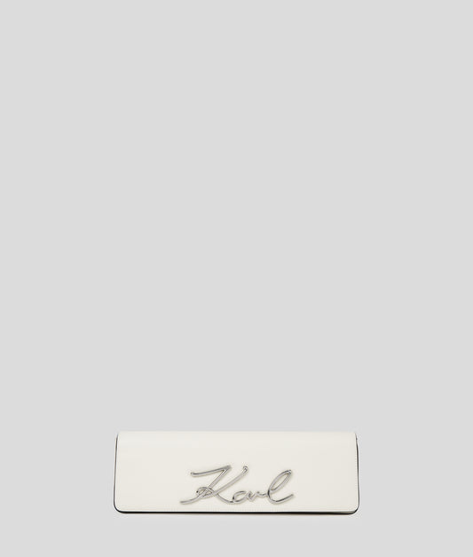 Karl Lagerfeld K/Signature 2.0 Slim Clutch Off White (B1W30048110) Women
