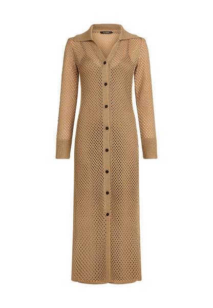 Karl Lagerfeld Crochet Knit Dress Nougat (B2W130081LG) Women