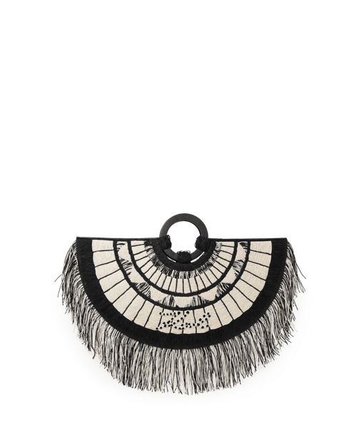 Karl Lagerfeld K/Signature 2.0 Tph Fan Fringe Black/White (B2W30007998) Women