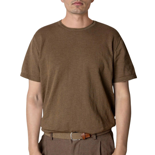 Clean Cut Copenhagen Thomas Knitted T-shirt (CC3064-SHITAKE) Men