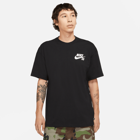Nike SB Logo Skate T-Shirt Black/White (DC7817-010) Unisex