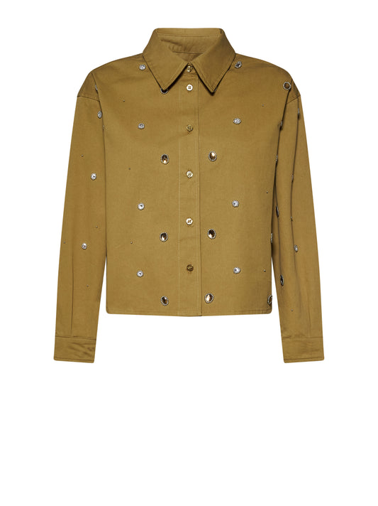Silvian Heach Shirt Hestua Beige Cor (GPP26464CA) Women
