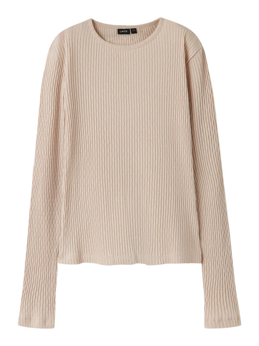 Ninusa Long Sleeve O-Neck Top Oatmeal (13244757) Kids