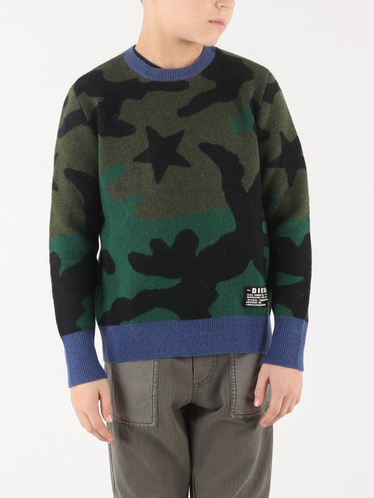 Diesel Kroxi Sweater Green (J32WKYALHK50C-2526622) Kids