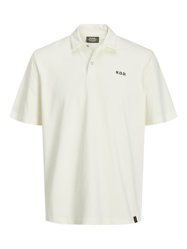 R.D.D. Royal Denim Division RDDMARK POLO JERSEY S/S SN Egret (12232814-Egret) Men