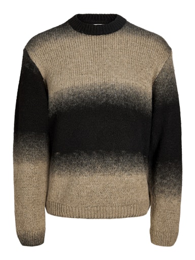 Jack & Jones Core JCOFADE SPACE DYE CREW NECK STYD AW25 Crockery (12294906-Crockery) Men
