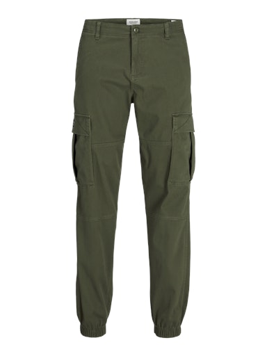 Jack & Jones Pants Studio JPSTKANE JONNIE CUFFED CARGO RET Olive Night (12268261-OliveNight) Men