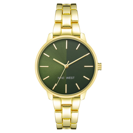 Nine West Quartz Watch Gold (NW-2682GNGB) Women