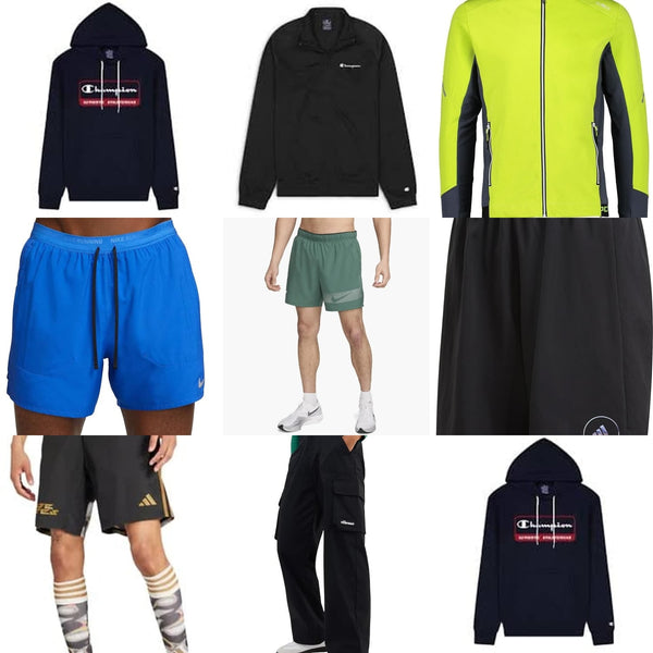 Men Apparel Nike, Champion, Salomon, Adidas cover
