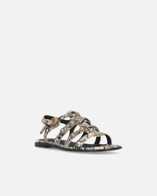 MILLY 07 - SANDAL PRINTED CALF LEATHER ROCK Women