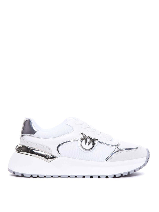 GEM 01 - SNEAKER CALF LEATHER/MESH/MIRROR WHITE/SILVER Women