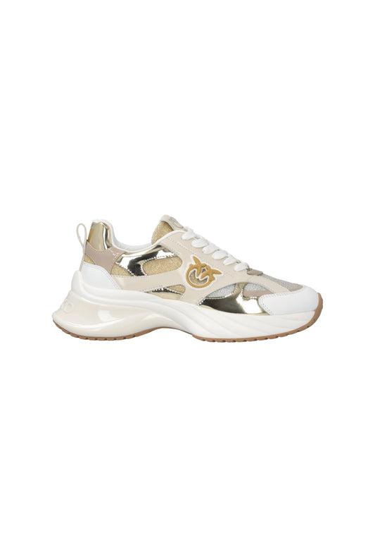 ARIEL 15 - SNEAKER MIRROR/FABRIC/ABRASIVATED GOLD Women