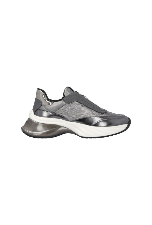 ARIEL 19 - SNEAKER MONOGRAM NYLON/MIRROR PEWTER Women