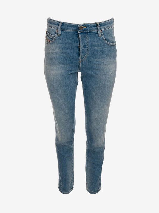 Diesel Babhila Straight Fit Jeans L Blue (SUNICE-3134367) Women