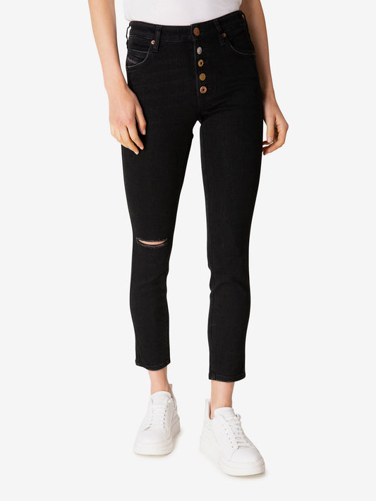 Diesel Babhila-B Cropped Slim Fit Jeans Blue (SUNICE-3134379) Women