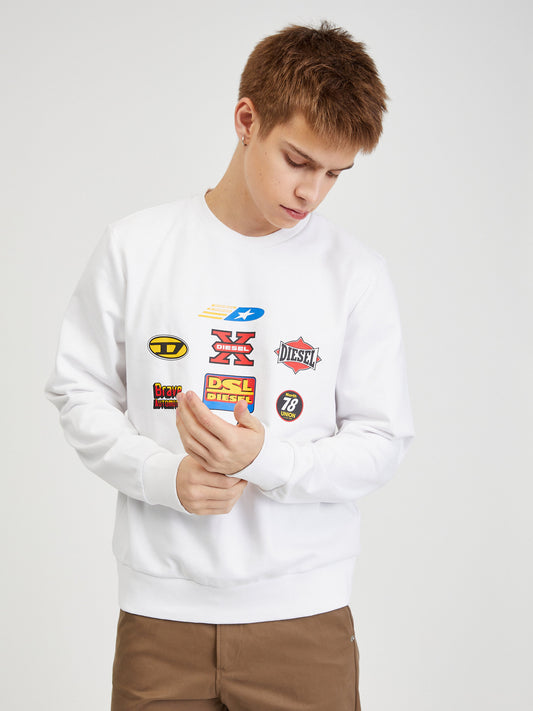 Diesel Hoodie White (SUNICE-3575101) Men