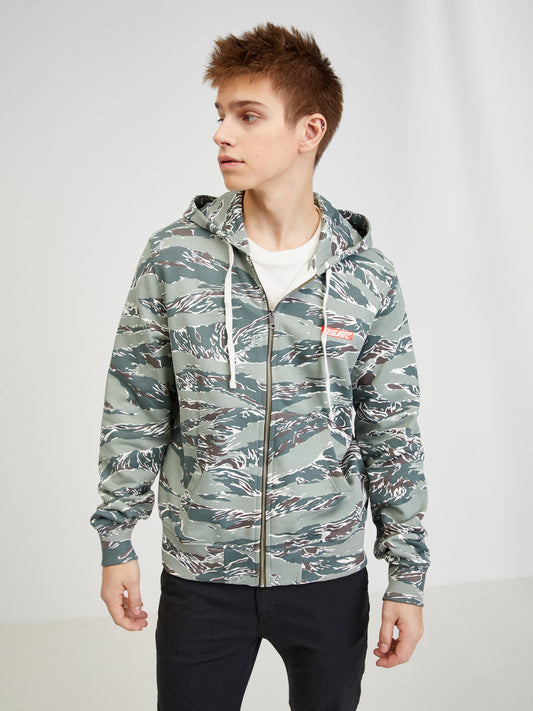 Diesel Patterned Hoodie Green (SUNICE-3575257) Men