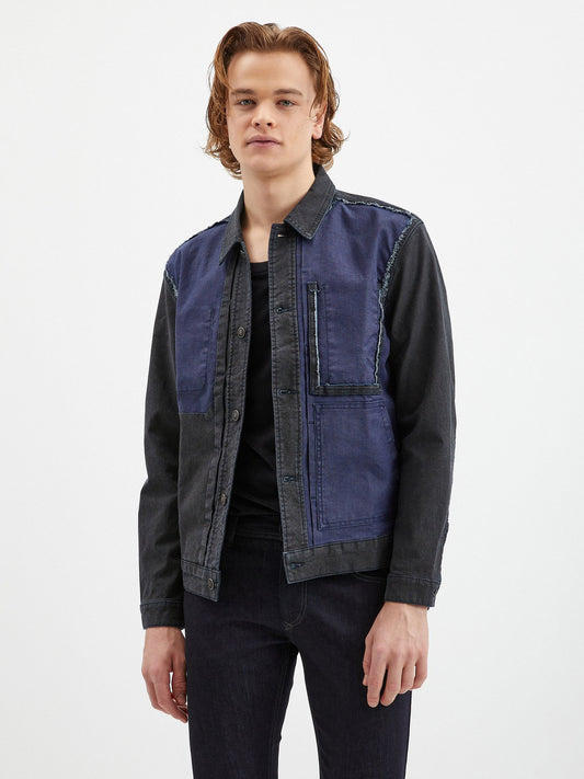 Diesel Blue And Grey Denim Jacket (SUNICE-3630274) Men