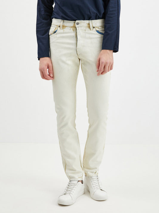 Diesel Slim Fit Jeans With Decorative Detail White (SUNICE-3630445) Men
