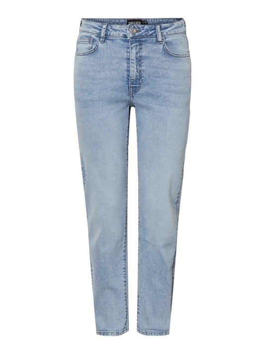 Bella High Waist Tap Ank Jeans Light Blue Denim (17147971) Women