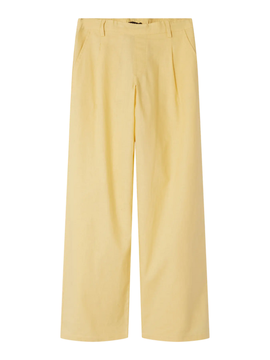 Hynthe Lw Wide Pant Mellow Yellow (13241977) Kids