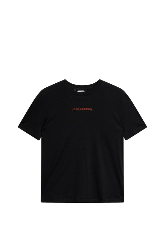 J.LINDEBERG Sports Kimona T Shirt Black (JL241D00J-Q11) Women