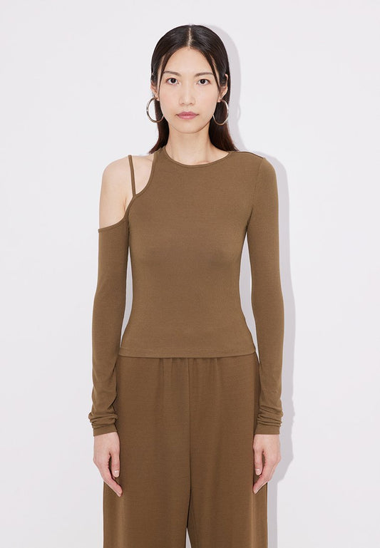 LeGer by Lena Gercke Sari Longsleeve Brown (ZZO2N9V91-O00) Women