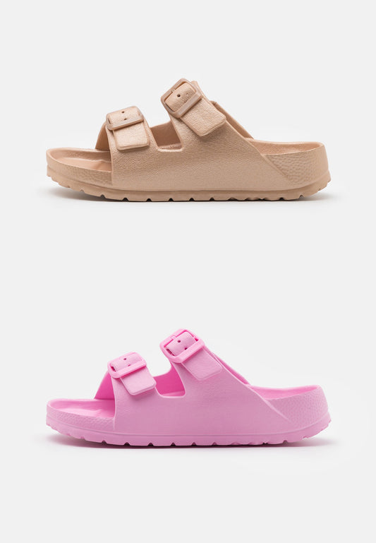 Cotton On 2PK TWIN STRAP SLIDE Rose Gold-Coloured (C1Q13G00D-F11) Kids