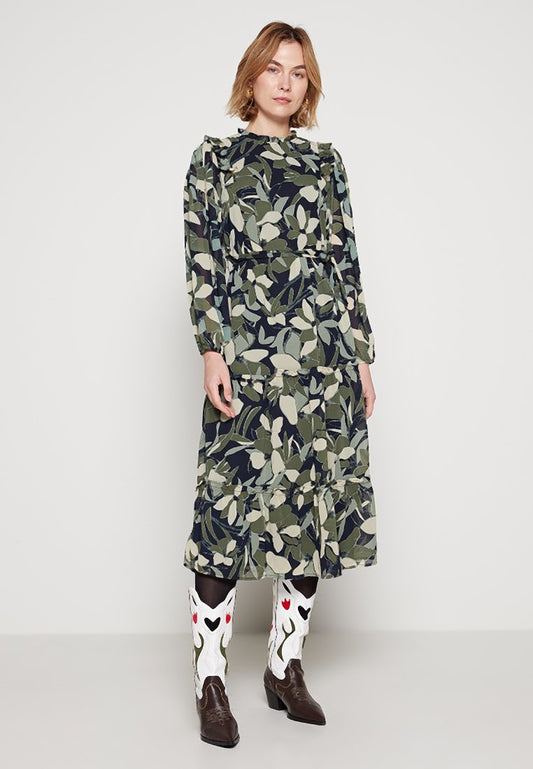 ONLY ONLSIA L/S MIDI DRESS PTM Green (ZZO1T1K50-S00) Women