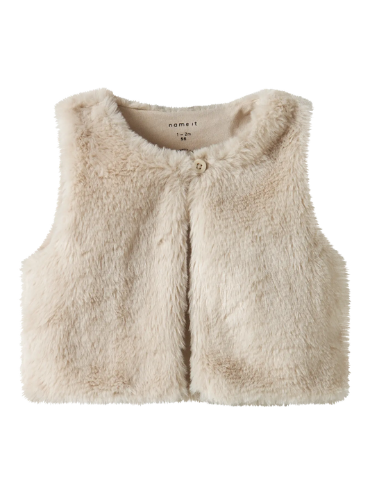 Tacathy Fake Fur Vest Pumice Stone (13251741) Kids