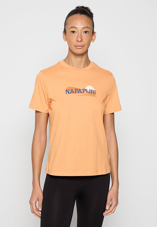 Napapijri SALEES SS W Mottled Orange (ZZO2VAD14-H00) Women