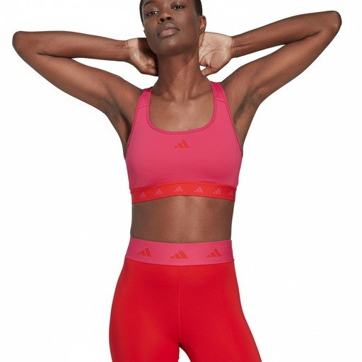 Adidas Pink Red Sports Bra Medium, Women