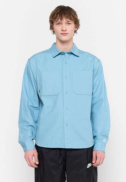 Nike Sportswear U NK SB NEW ESSTL WOVEN LS TOP Blue (ZZO373A62-L00) Men