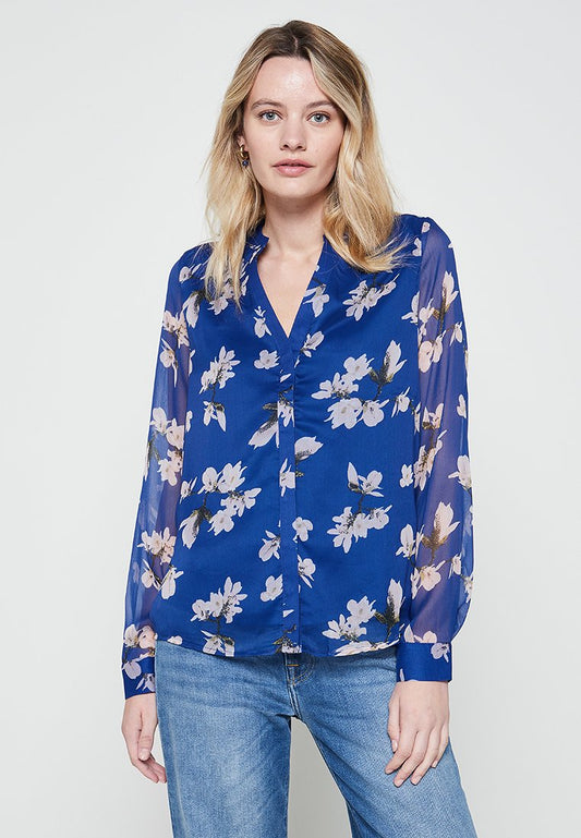 Vero Moda VMFREYA FALL LS SHIRT WVN Blue (ZZO1TKN04-K00) Women